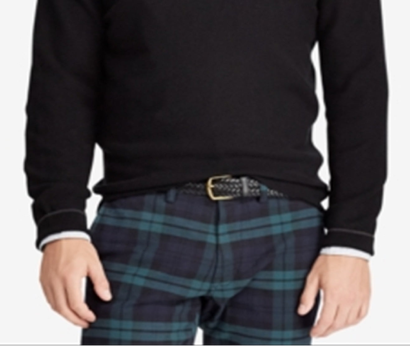 Polo Ralph Lauren Men's Textured Quarter Zip Sweater Black Size X-Large