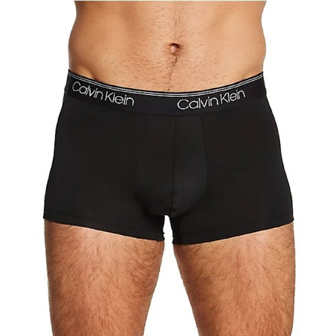 Calvin Klein Men's 3 Pack Microfiber Stretch Low Rise Trunks Black Size Medium