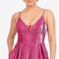 B Darlin Junior's Glitter Mesh Skater Dress Pink Size 11/12