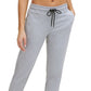 DKNY Women's Cotton Rhinestone Logo Jogger Pants Grey Size Small