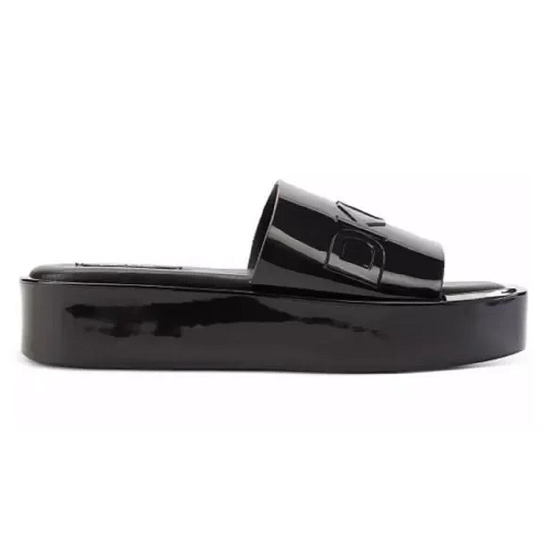 DKNY Women's Laren Platform Slide Sandal Black Size 6