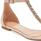 Badgley Mischka Women's Gaby Flat Evening Sandals Brown Size 7 M