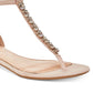 Badgley Mischka Women's Gaby Flat Evening Sandals Brown Size 7 M
