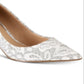 Badgley Mischka Women's Zuri Evening Pumps Shoes White Size 6.5 M