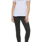 DKNY Women's Glitter Graphic Logo Tee White Size Small