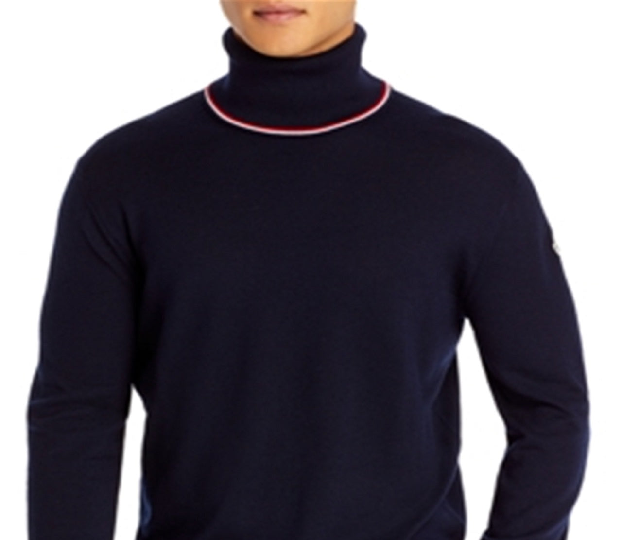 Moncler Men's Turtleneck Sweater Blue Size Medium
