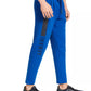 AX Armani Exchange Men's Athletic Straight Fit Pleated Logo Print Sweatpants Blue Size X-Large