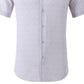 Tom Baine Men's Slim Fit Short Sleeve Performance Button Down Dress Shirt White Size X-Large