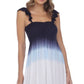Raviya Women's Ombre High-Low Cover-Up Dress  Swimsuit Blue Size Medium