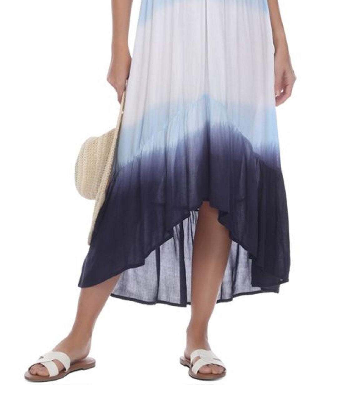 Raviya Women's Ombre High-Low Cover-Up Dress  Swimsuit Blue Size Medium