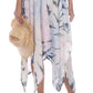 Raviya Women's Tie Dye Maxi Cover Up Dress Swimsuit Blue Size Medium