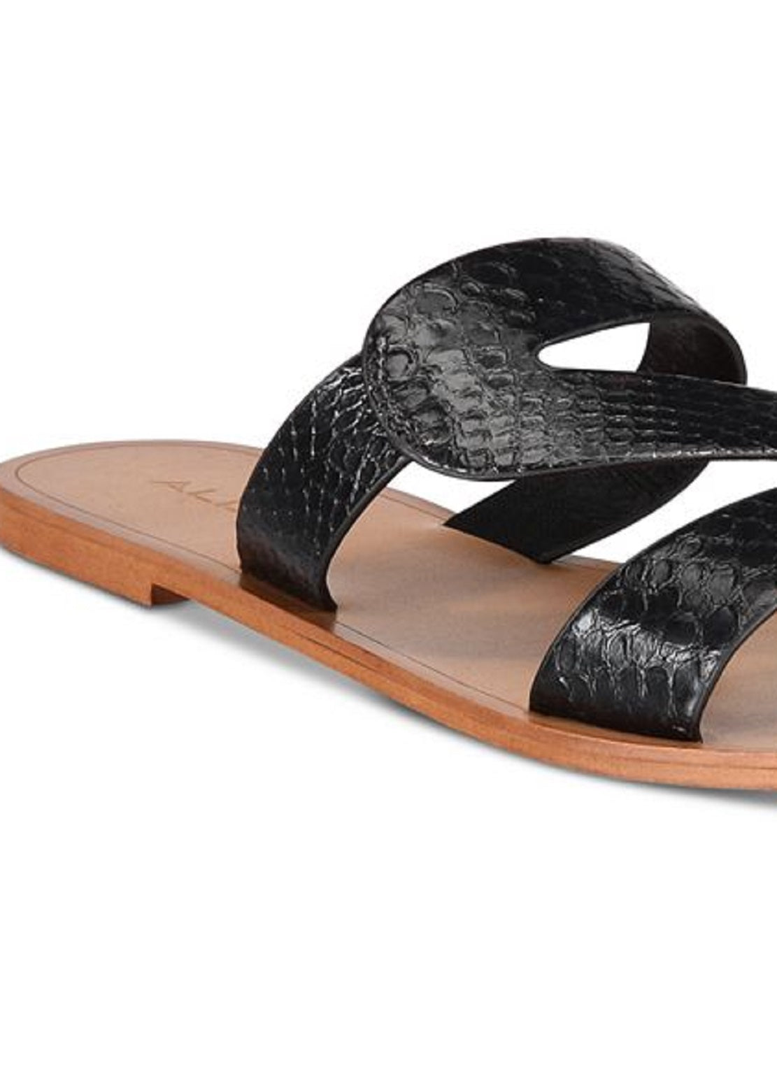 Aldo Women's Falema Flat Sandals Black Size 5 B