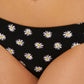 Hula Honey Women's Bikini Bottom Hipster Floral Black