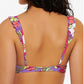 Hula Honey Junior's Impressionist Bloom Bikini Swim Top Purple Size X-Small