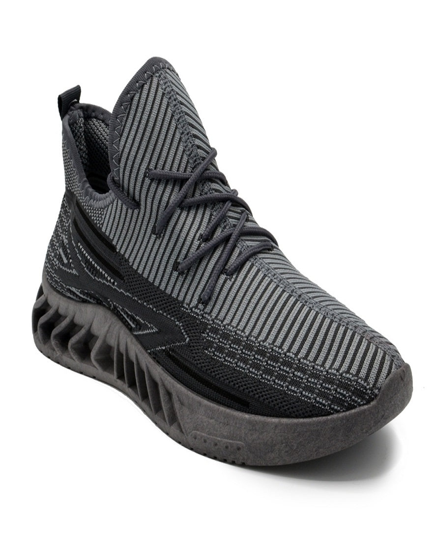 Akademiks Men's Fit 2 0 Knit Jogger Sneakers Gray Size 11 M