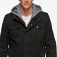 Levi's Men's Sherpa Lined Two Pocket Hooded Trucker Jacket Black Size Large