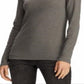 Ralph Lauren Women's Long Sleeve Stretch T-Shirt Gray Size X-Large