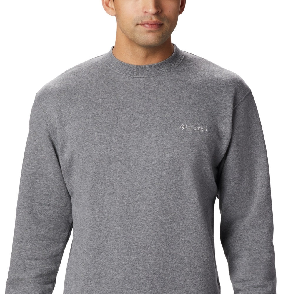 Columbia Men's Hart Mountain Ii Crew Sweatshirt Gray Size Large
