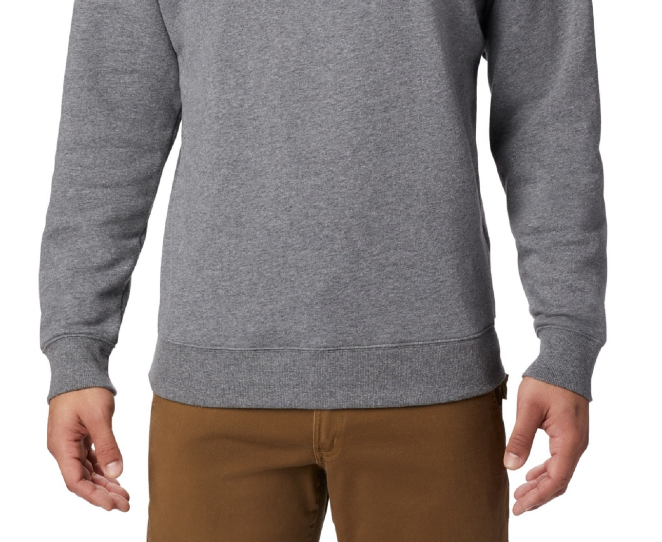 Columbia Men's Hart Mountain Ii Crew Sweatshirt Gray Size Large