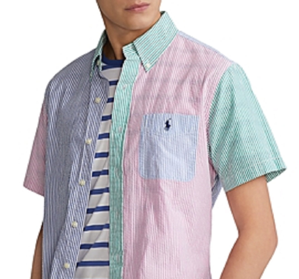 Polo Ralph Lauren Men's Prepster Classic Fit Seersucker Shirt Assorted Size Large