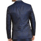 Tallia Men's Animal Print Vest Blue Size Medium