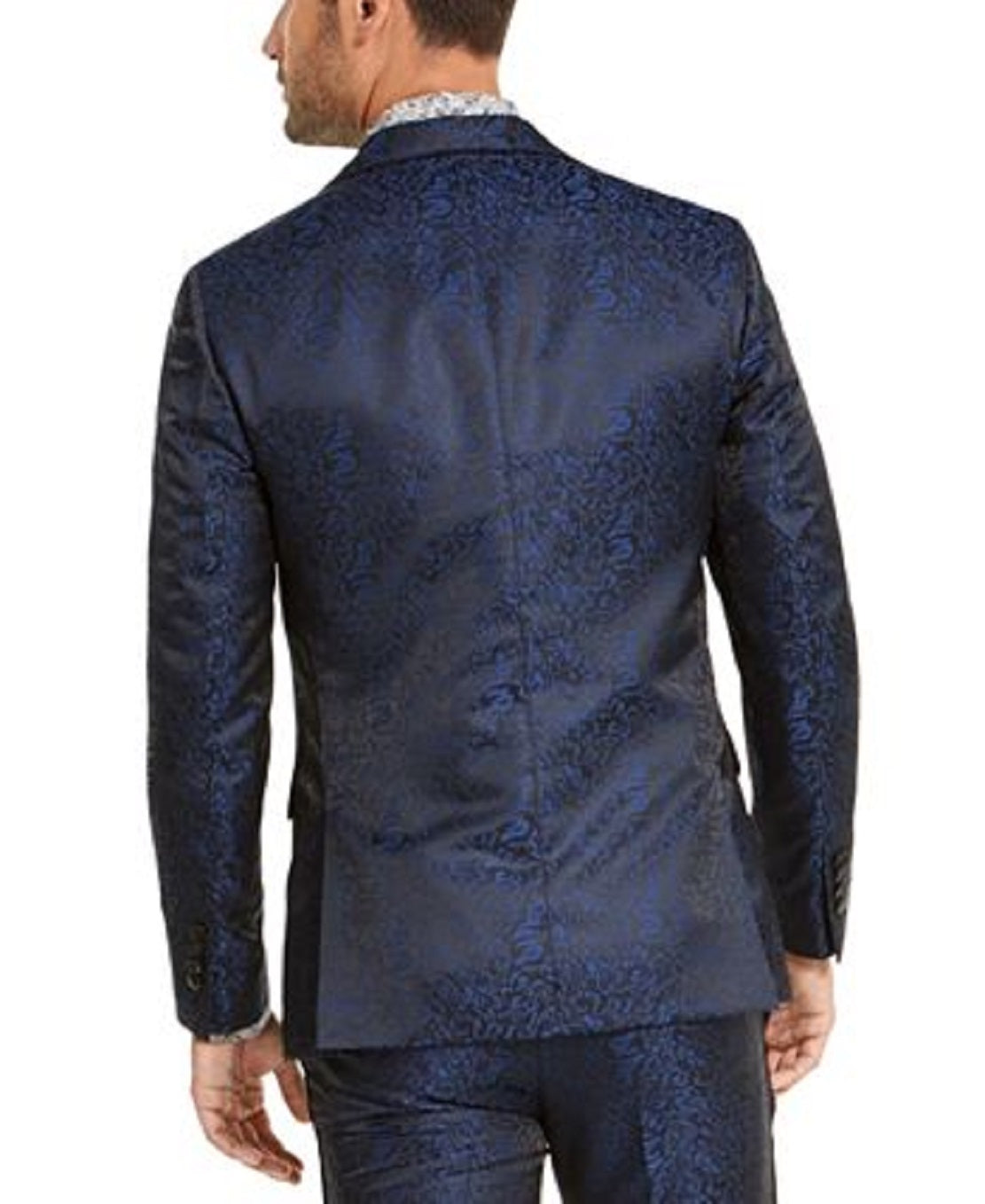 Tallia Men's Animal Print Vest Blue Size Medium