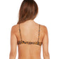 Volcom Junior's Running Wild V Neck Swim Top Swimsuit Orange Size Large