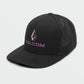 Volcom Men's Duel Duo Flexfit Hat Black Size Small