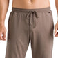 Hanro Men's Casual Drawstring Shorts Brown Size Large