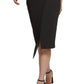 GUESS Women's Twist Front Scuba Crepe Sheath Dress Black Size X-Large