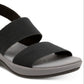 Clarks Women's Arla Jacory Flat Sandals Black Size 11 M