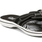 Clarks Women's Brinkley Bree Flip Flops Shoes Black Size 8 M