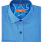 Tallia Men's Striped Performance Stretch Slim Fit Dress Shirt Blue Size 15.5x32-33