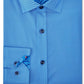 Tallia Men's Striped Performance Stretch Slim Fit Dress Shirt Blue Size 15.5x32-33