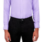 Calabrum Men's Regular Fit Non Iron Performance Dress Shirt Purple Size XX-Large