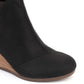 Toms Women's Kelsey Wedge Bootie Black Size 7M