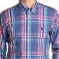Brooks Brothers Men's Regent Non Iron Plaid Slim Fit Button Down Shirt Blue Size Large