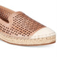 Bella Vita Women's Channing Cap Toe Espadrille Flats Brown Size 8.5 M