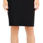Kasper Women's Belted Pencil Skirt Black Size Petite Medium