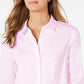 Charter Club Women's Classic Button-Front Shirt Pink Size 18