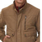 Rainforest Men's Micro Twill Bomber Jacket Brown Size Large
