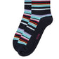 Alfani Men's Moisture Wicking Crew Socks Stripe V Stripe Turtle Blue Size Regular
