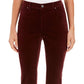 Charter Club Women's Lexington Velveteen Straight Leg Jeans Red Size 6 Petite