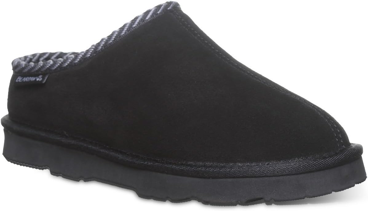 BEARPAW महिलाओं का टाबिथा स्लिपर महिलाओं का स्लिपर काला साबर