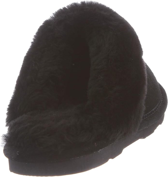 BEARPAW महिलाओं के लोकी ब्लैक वीमेन स्लीपर आरामदायक और हल्के, साइज़ 8