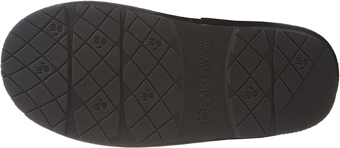 BEARPAW महिलाओं के लोकी ब्लैक वीमेन स्लीपर आरामदायक और हल्के, साइज़ 8