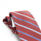 Nautica Men's Rust Striped Skinny Slim Silk Neck Tie Blue Size Regular