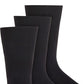 Perry Ellis Men's 3 Pk Microfiber Socks Black Size Regular