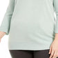 Karen Scott Women's Plus Size Ballet Neckline Sweater Lt/Pasblue Size 1X