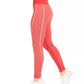 Ideology Women's Heart-Print High-Waist Leggings Pink Size Small